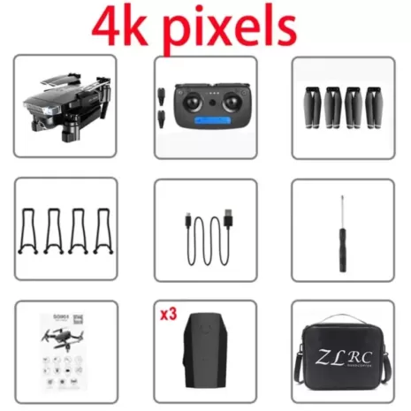 Folding quadcopter WiFi FPV drone - 4K Camera_Smartex Outlet (3) drone